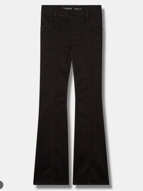 Torrid Bombshell Flare Wide Leg Super Soft Black Denim Jeans Plus Size 18T Tall